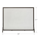 Single Panel Olde World Iron Finish Screen | UniFlame