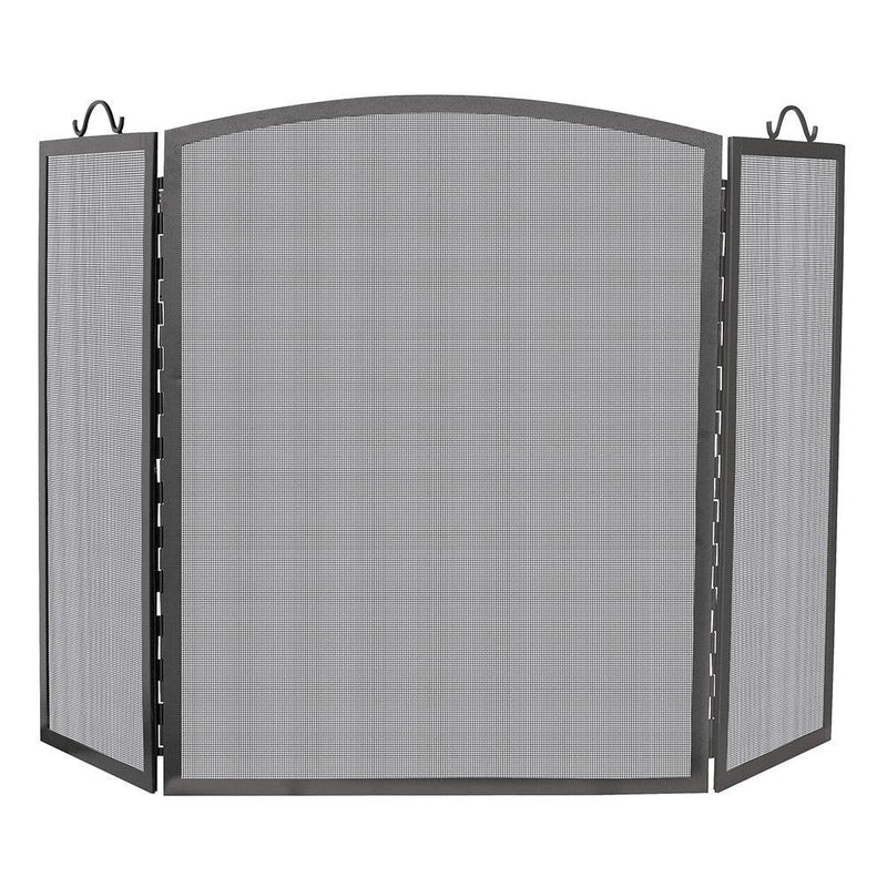 Uniflame 3 Panel Olde World Iron Arch Top Screen, Large
