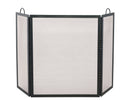 Large 3 Panel Black Wrought Iron Screen | UniFlame