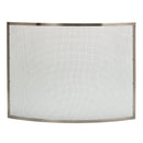 Single Panel Curved Pewter Finish Screen | UniFlame