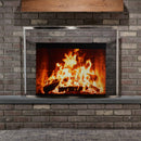 Single Panel Curved Pewter Finish Screen | UniFlame