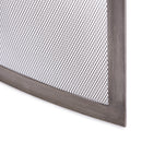 Single Panel Curved Pewter Finish Screen | UniFlame