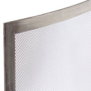 Single Panel Curved Pewter Finish Screen | UniFlame