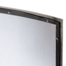 Single Panel Curved Pewter Finish Screen | UniFlame