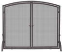 Single Panel Bronze Arch Top Finish Screen with  Doors | UniFlame