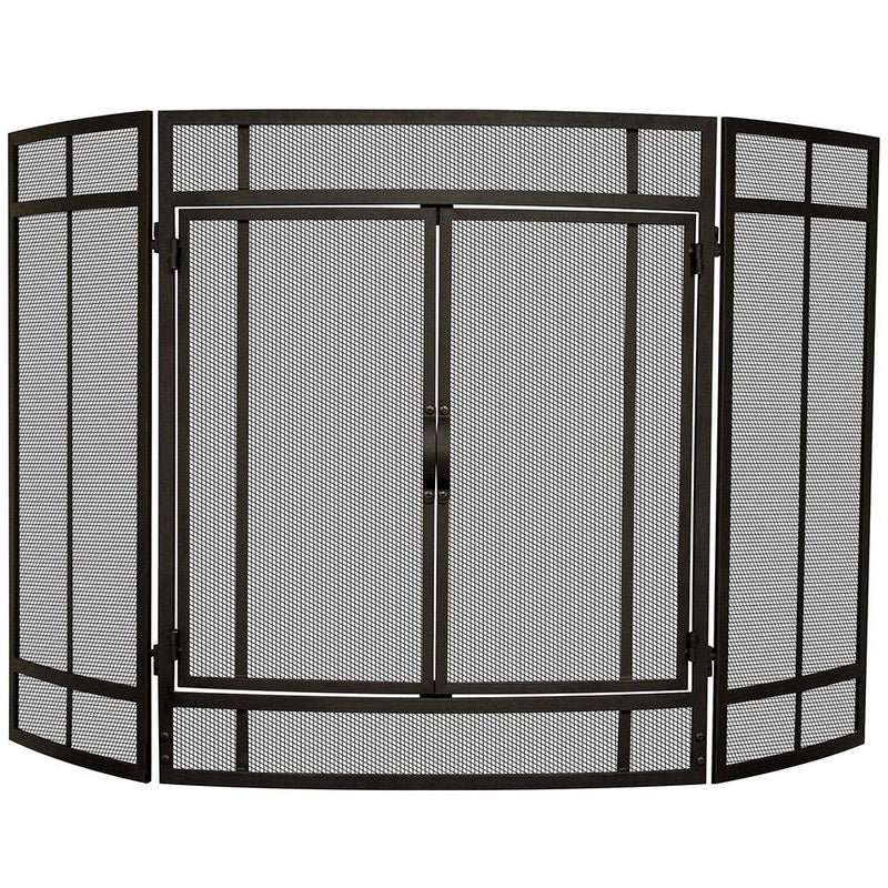 Uniflame 3 Panel Curved Screen with Doors