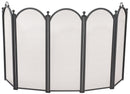 5-Panel Black Finish Screen with Arches and Handles | UniFlame