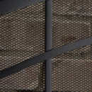 Single Panel Black Wrought Iron Mission Screen | UniFlame