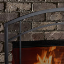 Single Panel Black Wrought Iron Mission Screen | UniFlame