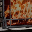 Single Panel Black Wrought Iron Mission Screen | UniFlame