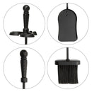 4-Piece Black Finish Fireplace Tools Set with Ball Handles | UniFlame