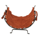 Olde World Iron Log Holder with Suede Leather Carrier | UniFlame