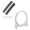 Black Finish 48 Inch Diameter Tubular Log Hoop | UniFlame