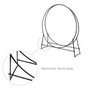 Black Finish 48 Inch Diameter Tubular Log Hoop | UniFlame