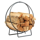 Black Log Hoop with 1/2" Solid Stock | UniFlame