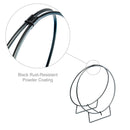 Black Log Hoop with 1/2" Solid Stock | UniFlame