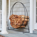 Black Finish 48 Inch Diameter Tubular Log Hoop | UniFlame