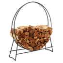 Black Finish 48 Inch Diameter Tubular Log Hoop | UniFlame