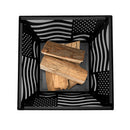 Endless Summer 28 in. "The Patriot" Wood Fire Pit with American Flag Design