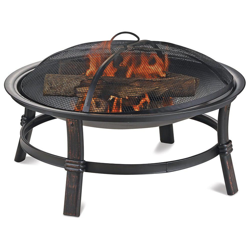 Endless Summer 29 in. Brushed Copper Wood Burning Outdoor Firebowl