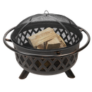 Wood Burning Fire Pit 30-Inch Bronze, Lattice Design | Endless Summer